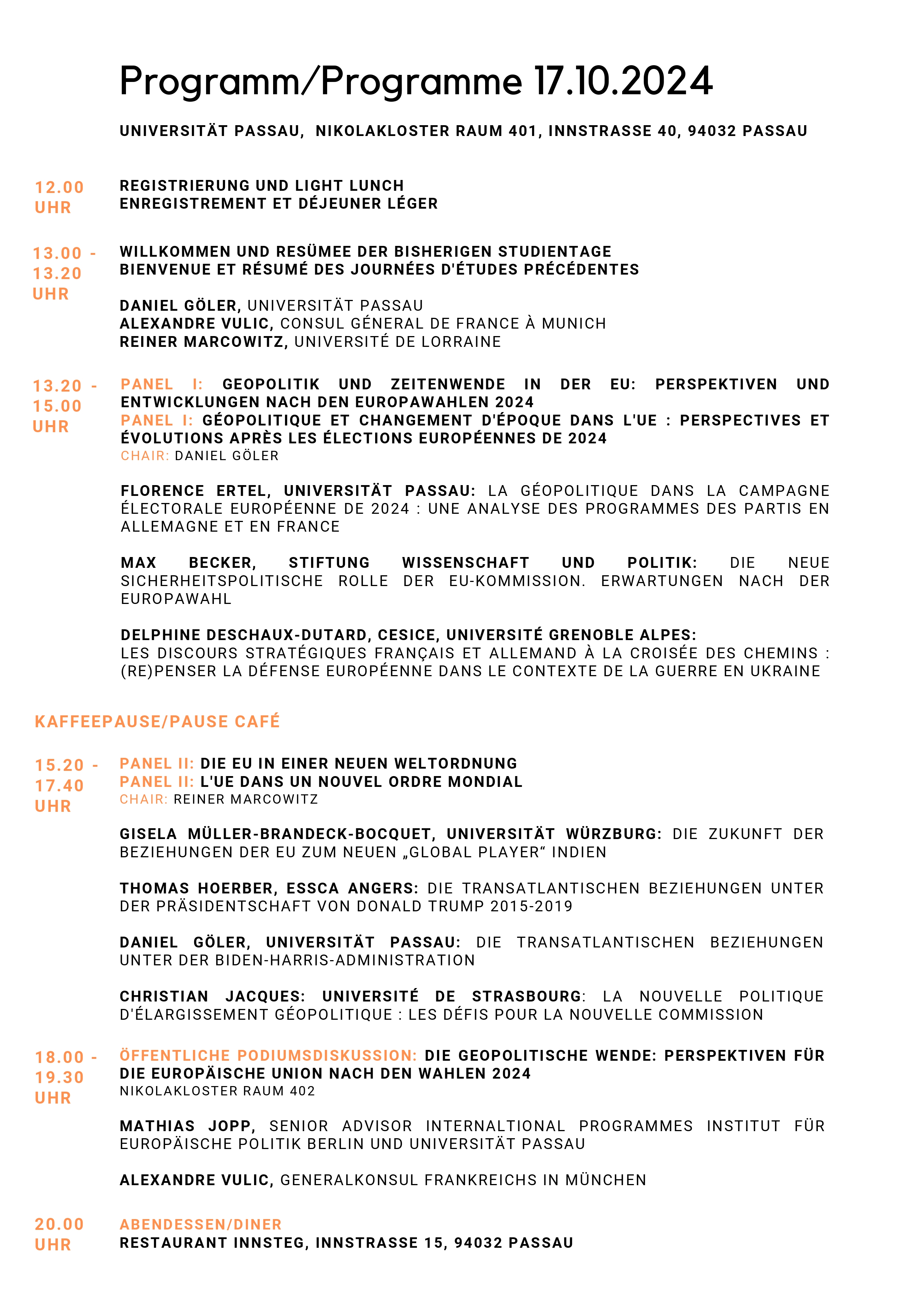 programme