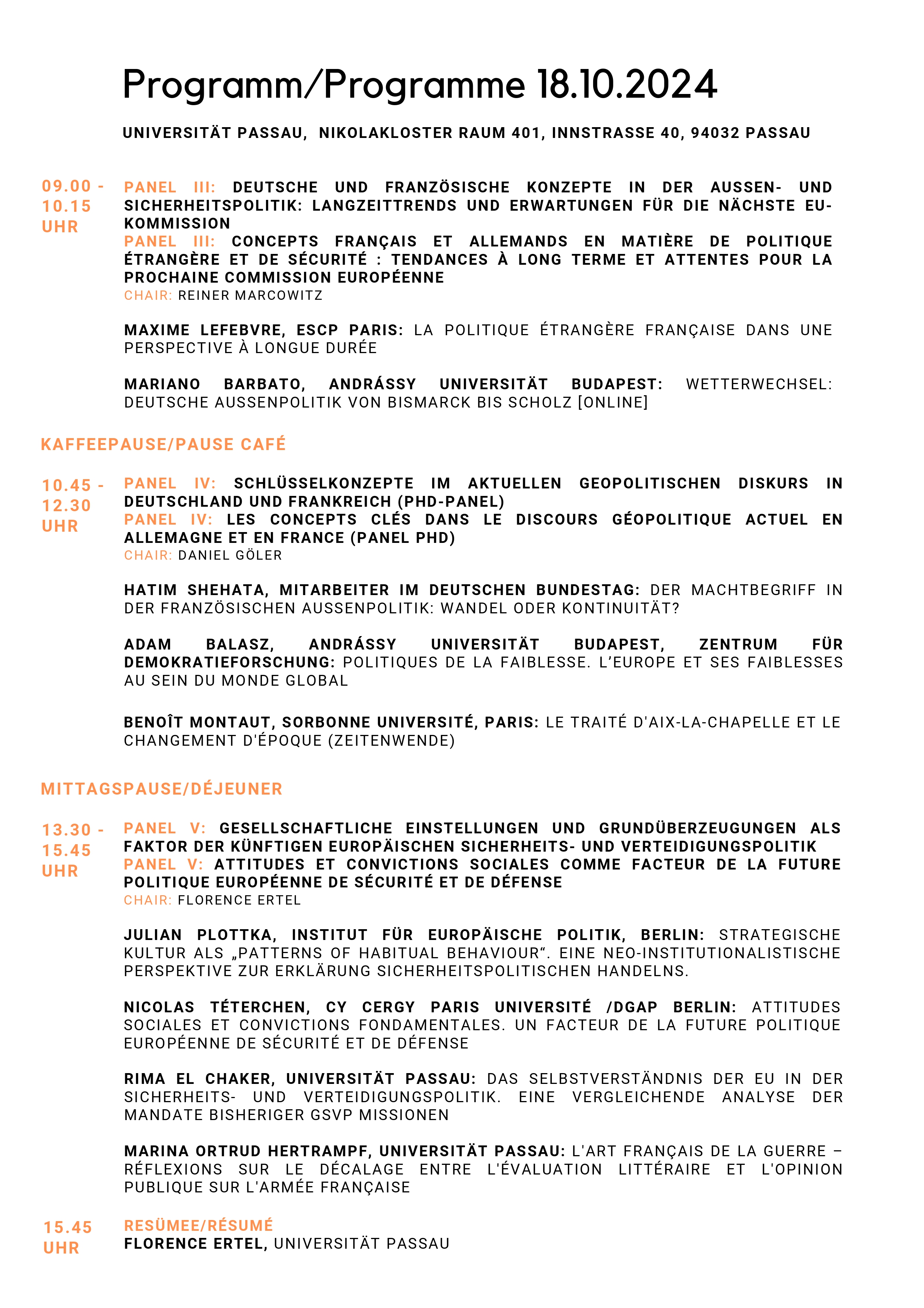 programme