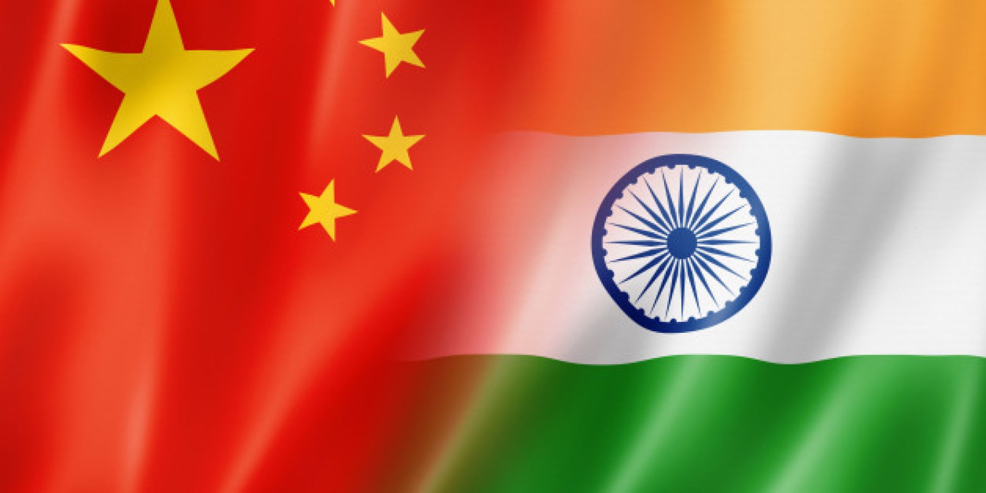 Drapeau chine - inde